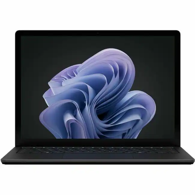 Front. Microsoft - Microsoft Surface Laptop 6 13.5" Touchscreen Notebook - Intel Core Ultra 7 165H - 16 GB - 512 GB SSD - English, French K - Black.