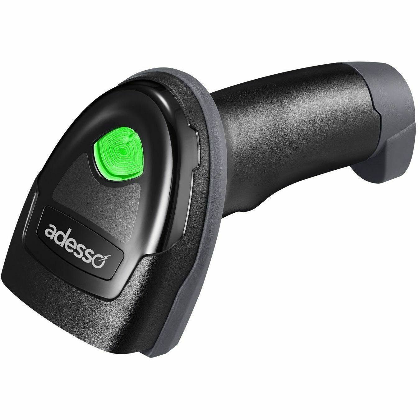 Alt View 3. Adesso - Adesso Wireless/Bluetooth/Wired 2D Barcode Scanner with Charging Cradle - Cable/Wireless Connectivity - 2D, 1D - CMOS - Unknown.