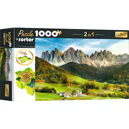 Trefl - Red 1000 Piece Puzzle & Sorter - Beautiful Dolomite Landscape - Multicolor