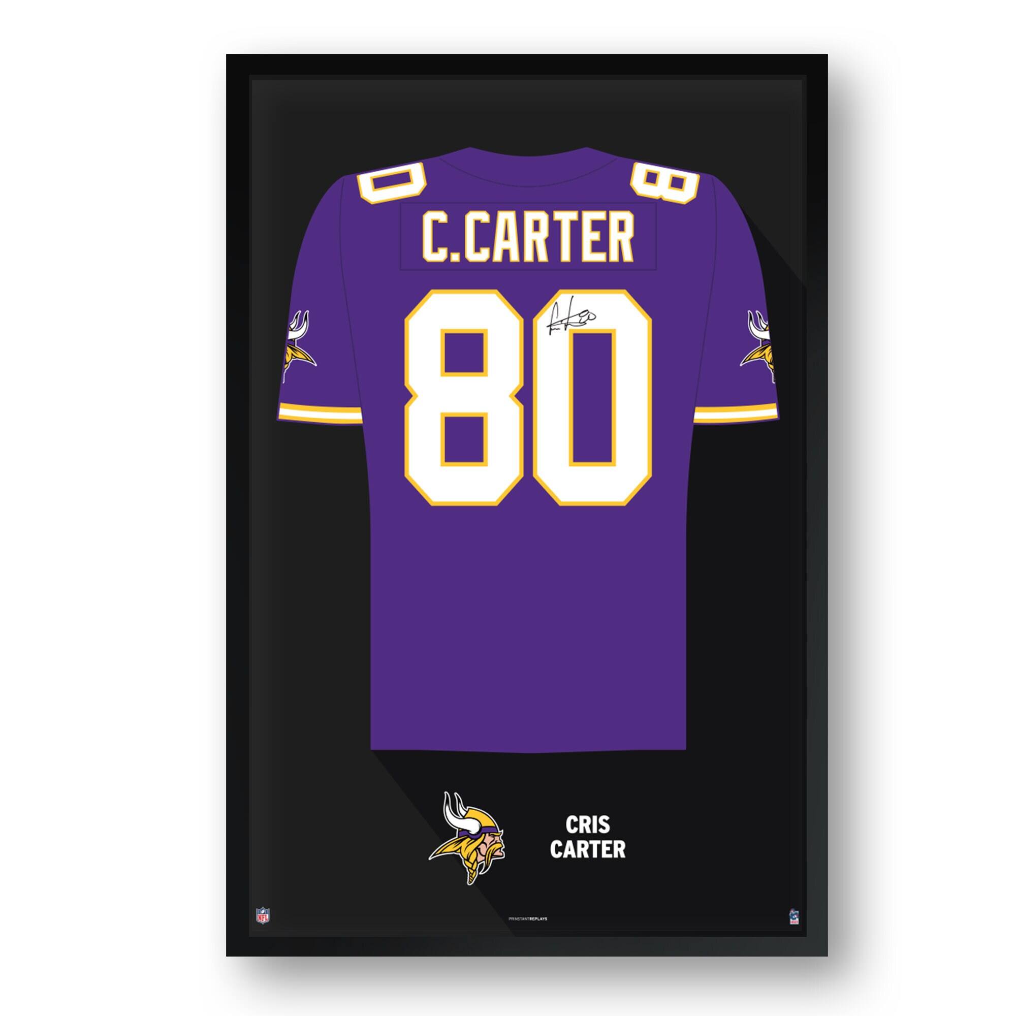 Cris Carter Minnesota Vikings Framed 14" x 20" Retired Jersey Art Print