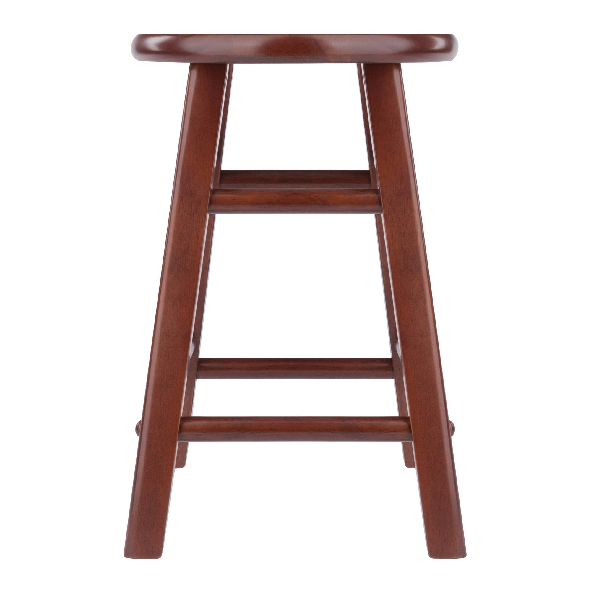 Alt View 1. Winsome Wood - Element 2-Pc Dining Stool Set - Walnut.