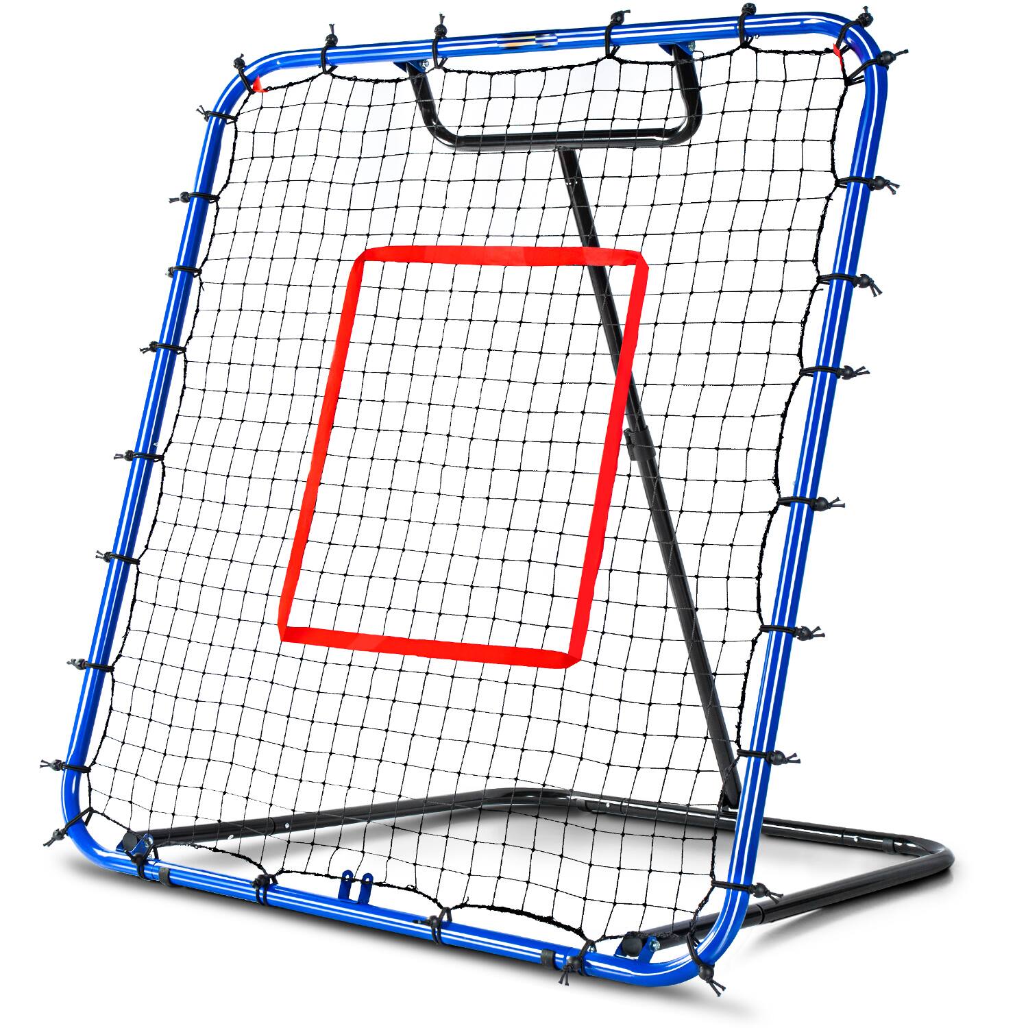 Angle. SPOYNAL - Baseball Rebounder Net 4 x 4.5 FT Baseball Training Equipment Baseball Bounce Back Net with 5 Ball Return Angles - BLUE.