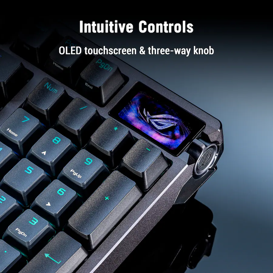 ASUS ROG Azoth 96% Wireless Magnetic Hall Effect RGB Gaming Keyboard ...