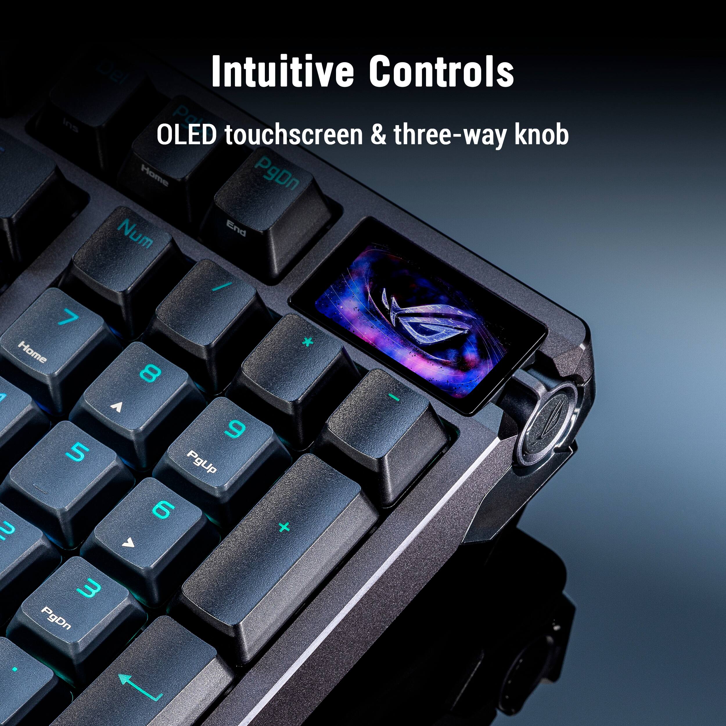Intuitive Controls  
OLED touchscreen & three-way knob