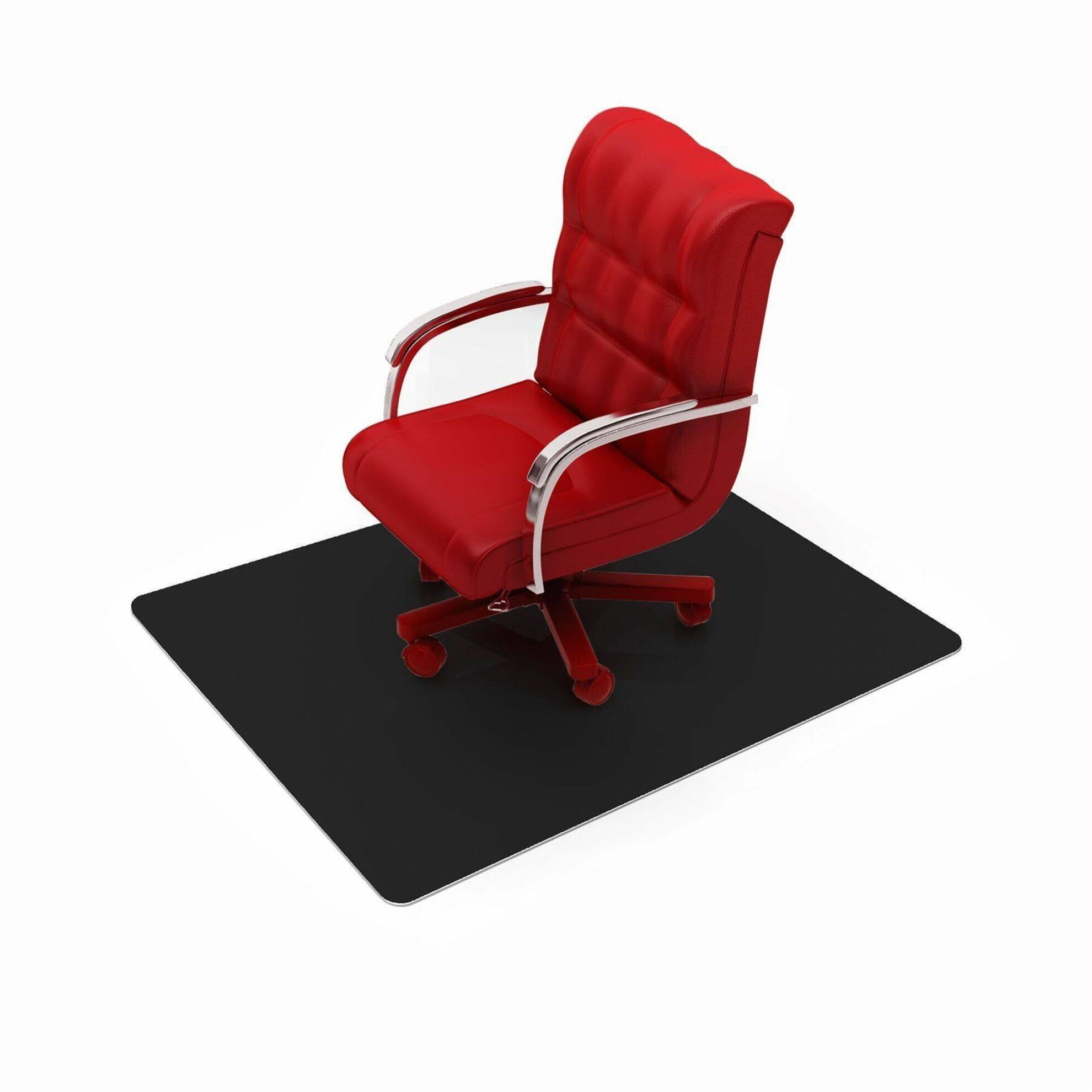 Alt View 18. Floortex - Advantagemat Black Vinyl Rectangular Chair Mat for Carpets - 29.5'' x 47'' - Black.