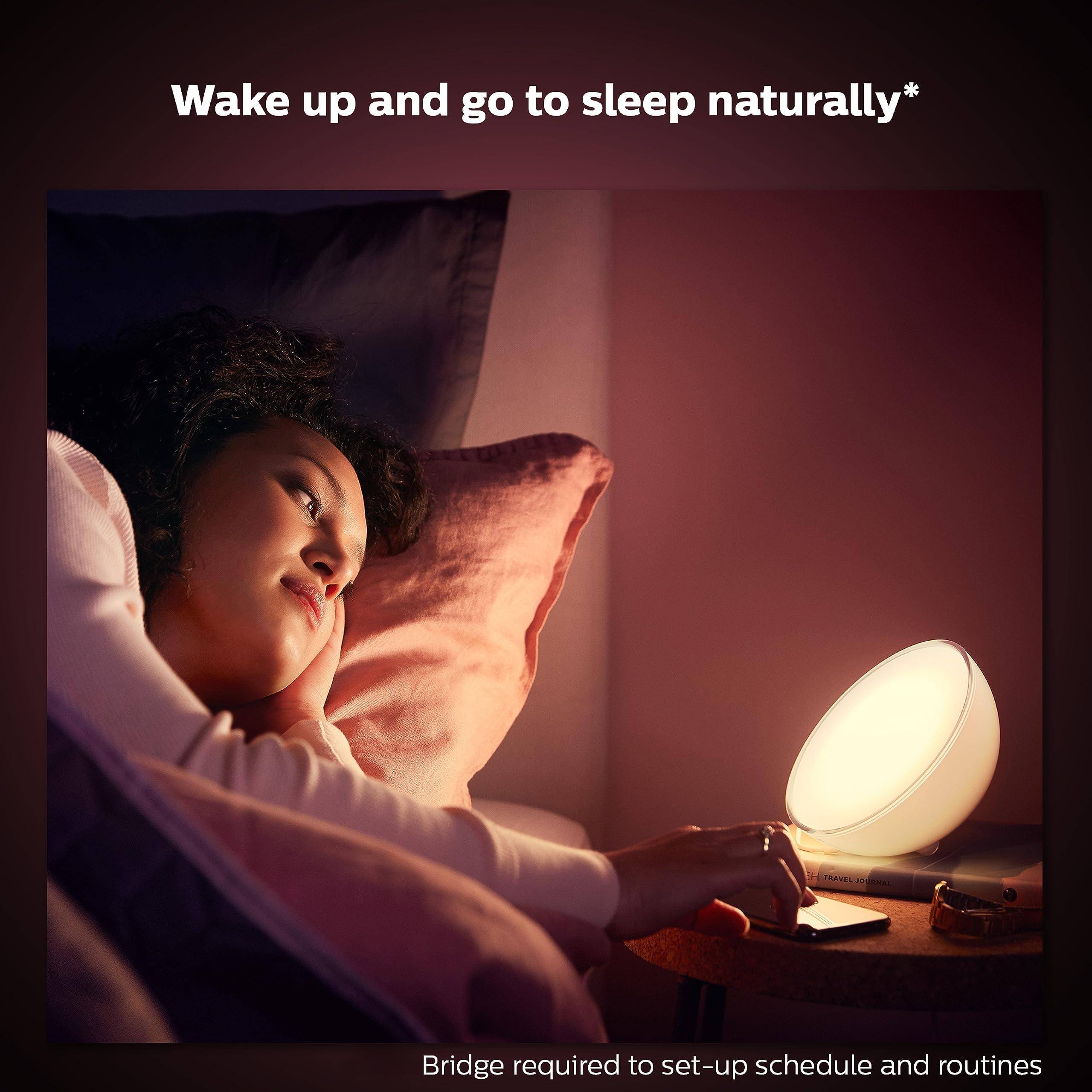 Wake up and go to sleep naturally*

Bridge required to set-up schedule and routines