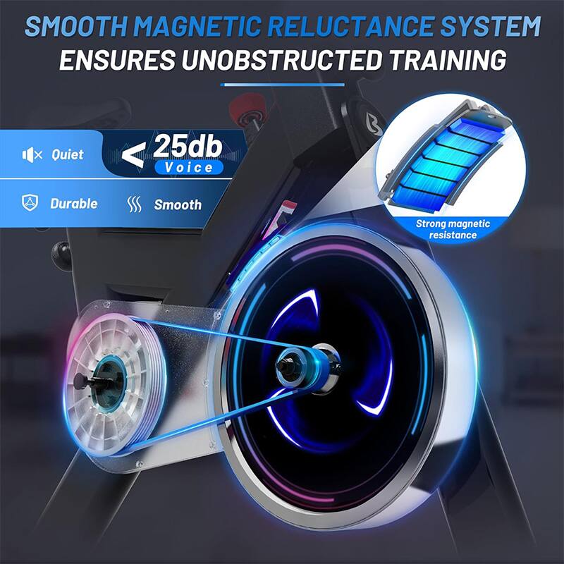 SMOOTH MAGNETIC RELUCTANCE SYSTEM ENSURES UNOBSTRUCTED TRAINING

- Quiet 25db Voice
- Durable
- Smooth
- Strong magnetic resistance