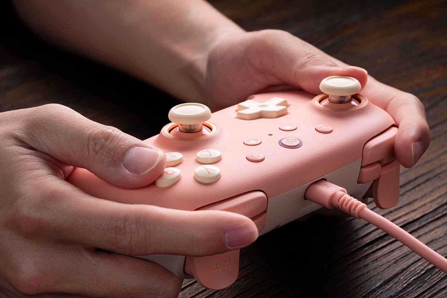 Alt View 20. 8BitDo - Ultimate 2C Wired Controller for Android and Windows with Hall Effect Joysticks - Peach.