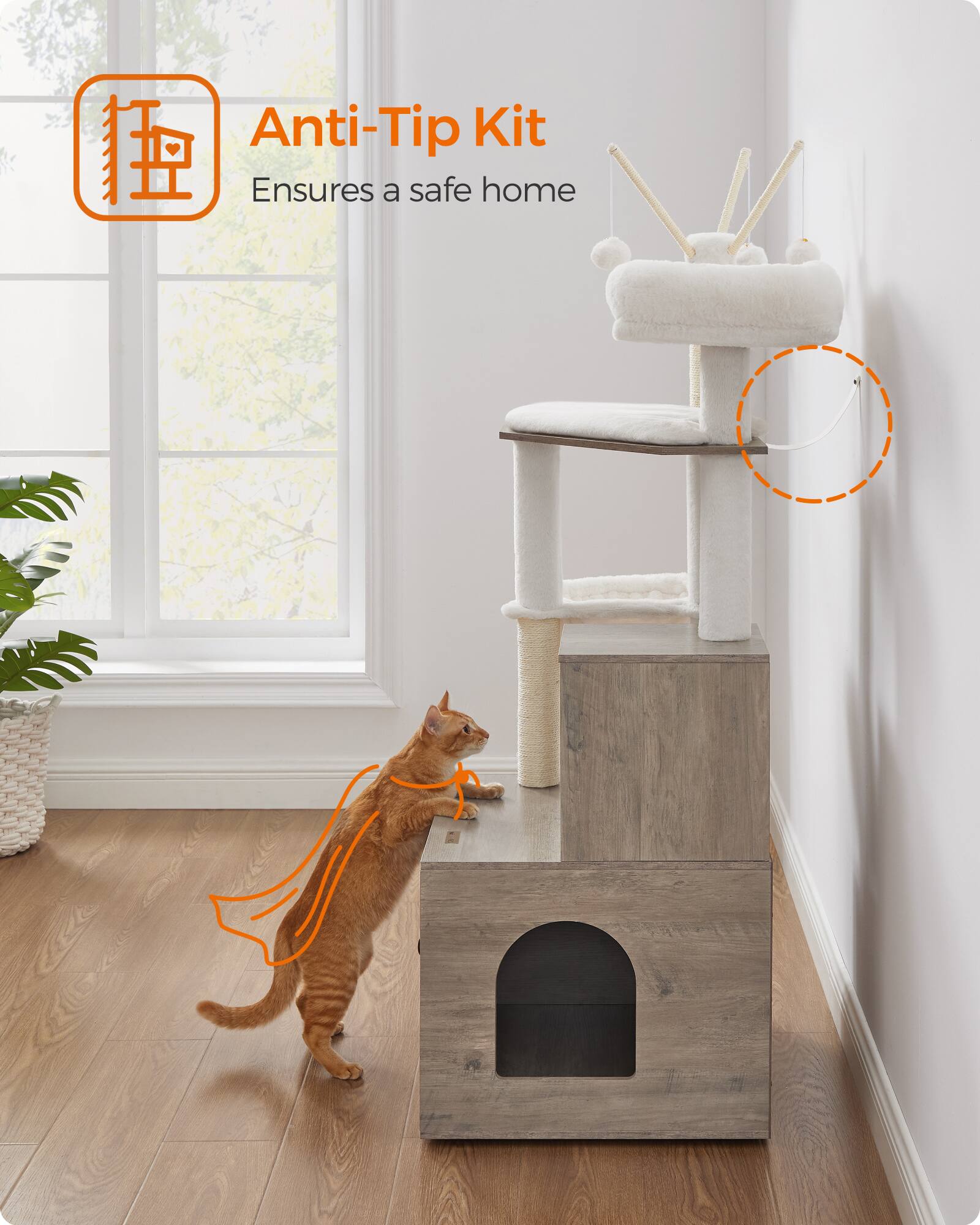 Anti-Tip Kit  
Ensures a safe home
