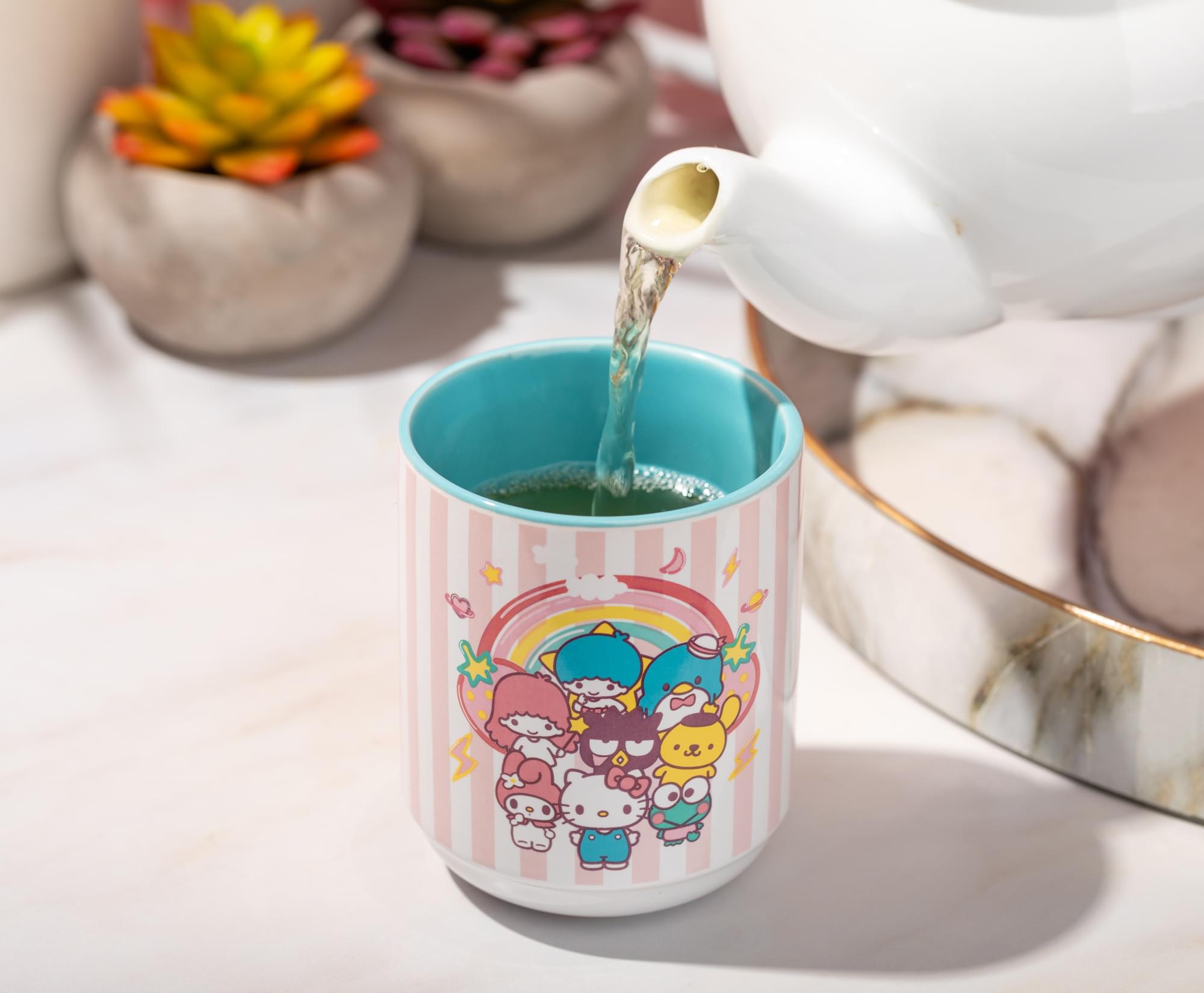 Alt View 2. Silver Buffalo - Sanrio Hello Kitty and Friends Asian Ceramic Tea Cup | Holds 12 Ounces - Pink.