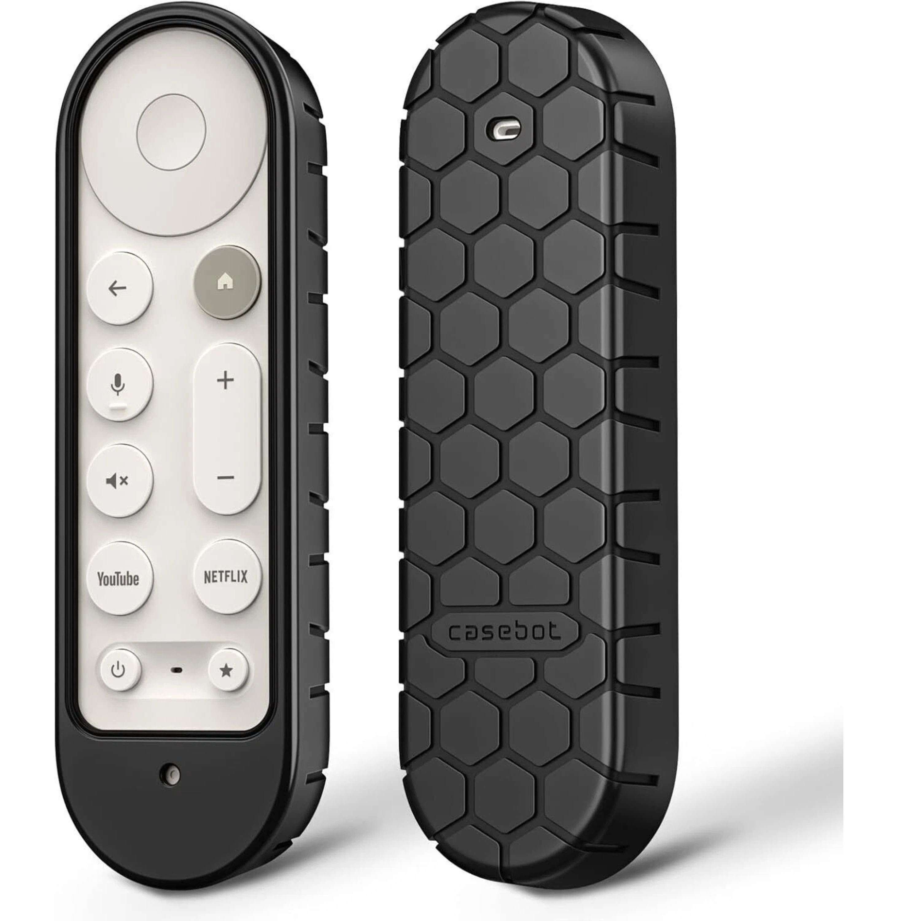 Kitcheniva - Protective Case Cover for Google TV Streamer 4K Voice Search Remote 2024 Silicone Anti-Slip Shockproof Black - Black