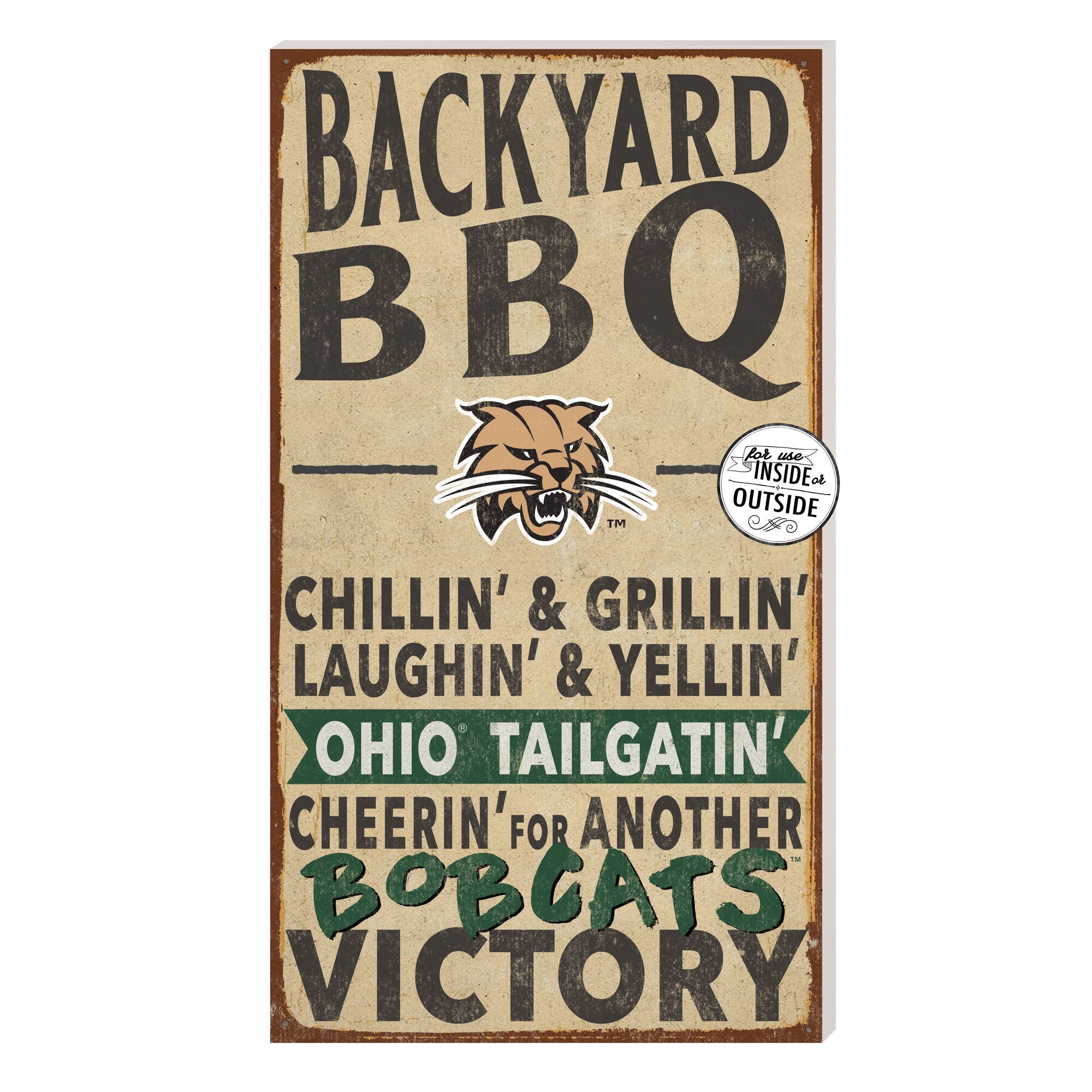 Brown Ohio Bobcats 11'' x 20'' Indoor/Outdoor BBQ Sign