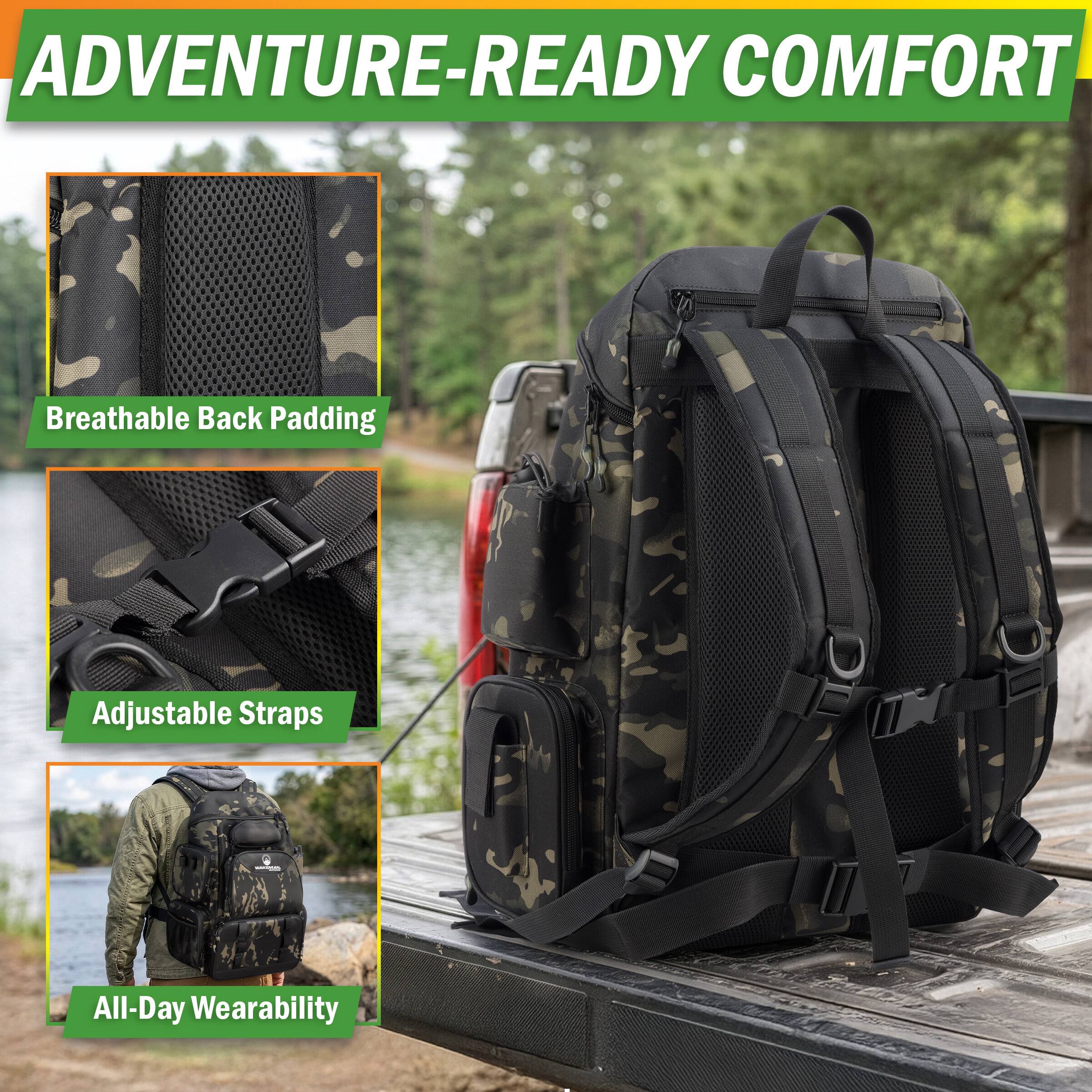 ADVENTURE-READY COMFORT  
Breathable Back Padding  
Adjustable Straps  
All-Day Wearability