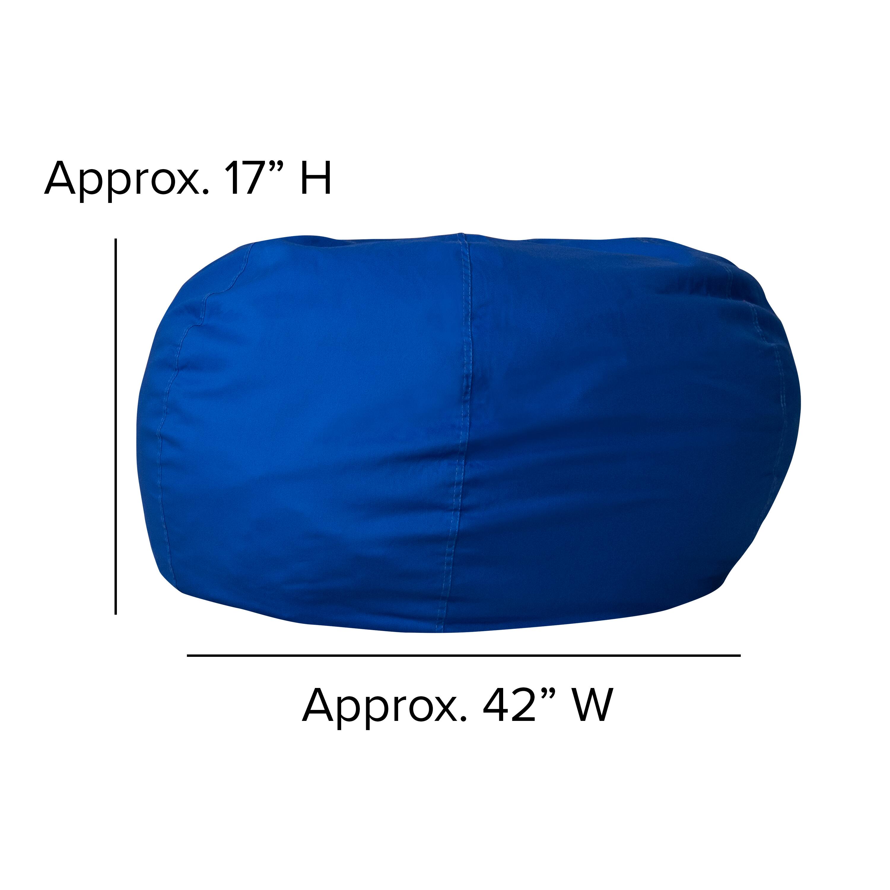 Alt View 12. Alamont Home - Oversized Bean Bag Chair for Kids and Adults - Royal Blue.