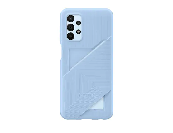 Front. Samsung - Samsung Galaxy A23 Card Slot Cover I Color: Blue - Blue.