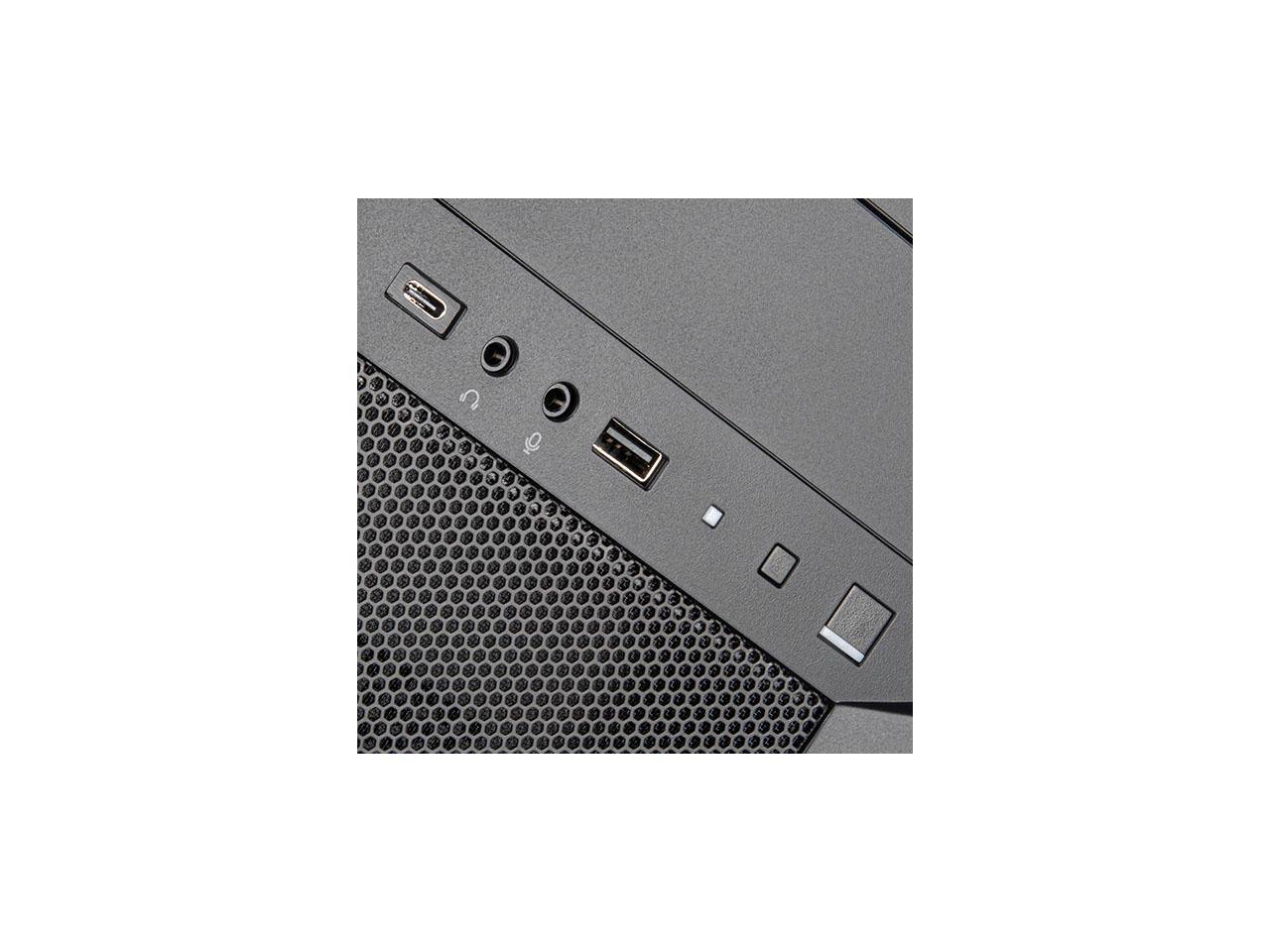 Alt View 2. SilverStone - FARA 313 Compact SST-FA313-B-C Micro-ATX Tower Chassis with Tremendous Storage Drive Compatibility - Black.