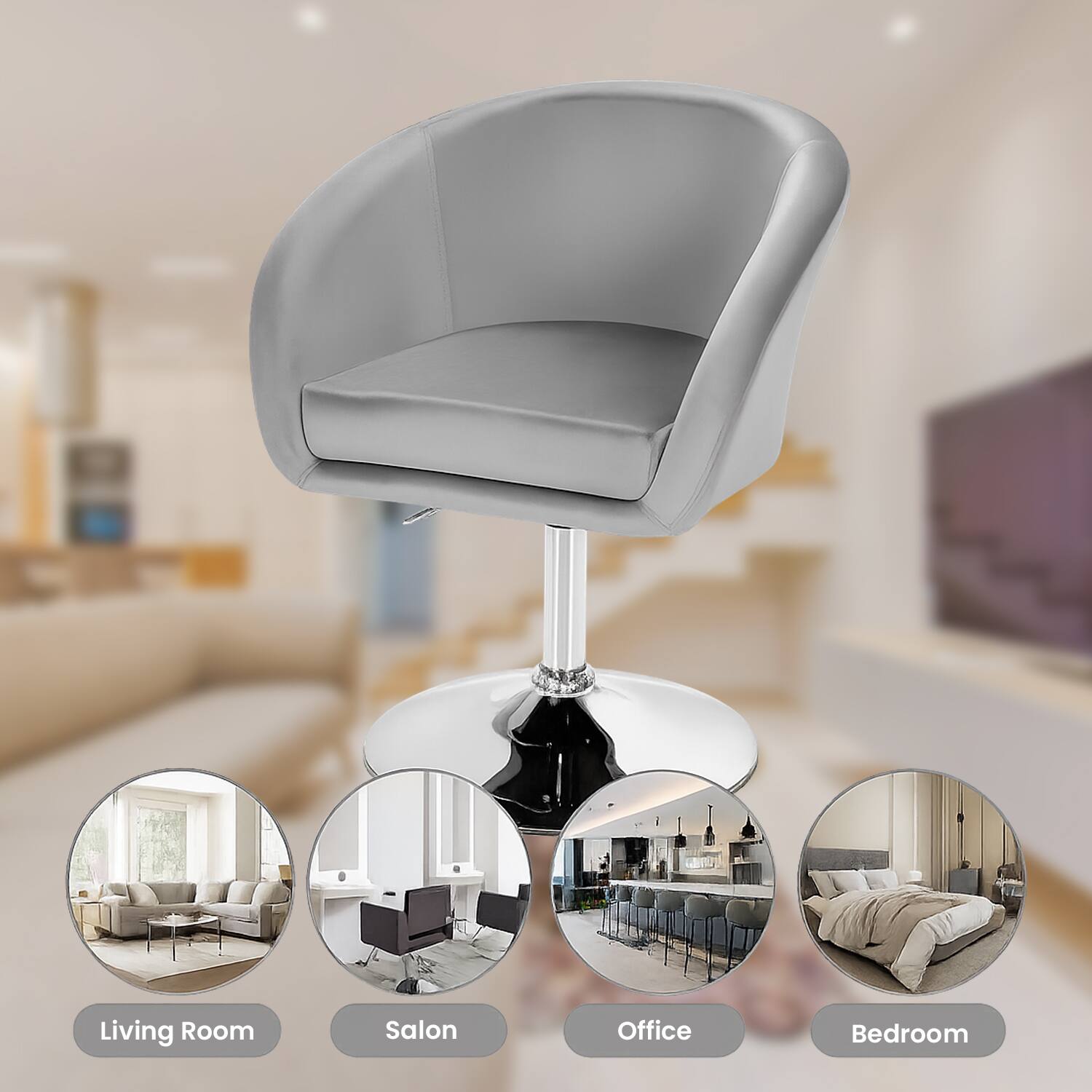 Living Room  
Salon  
Office  
Bedroom