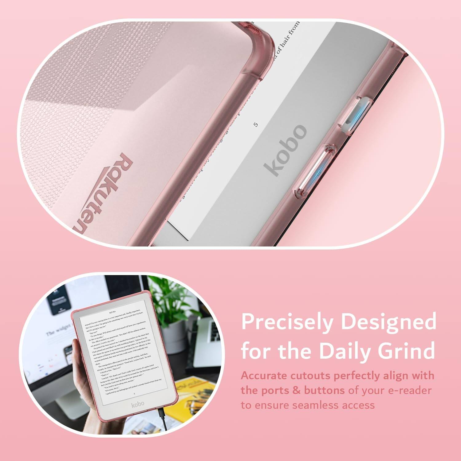 from Tofhair from ofhair Rakuten

5 kobo

The kobo Precisely Designed for the Daily Grind

Accurate cutouts perfectly align with the ports & buttons of your e-reader to ensure seamless access