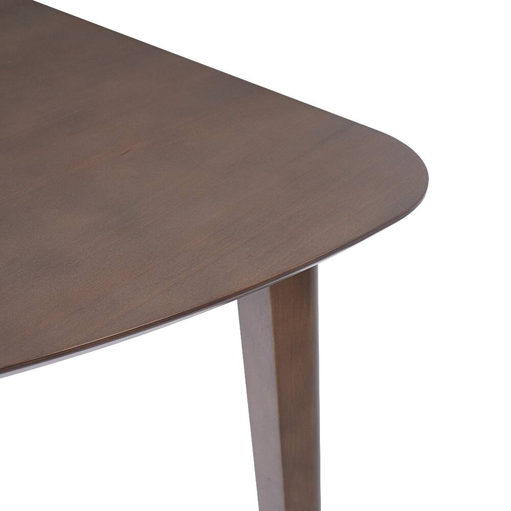 Alt View 8. Loheer - Loheer Triangular Wood Table 36 Inch Modern Geometric Side Table for Living Room Bedroom Small Space Brown - Brown.