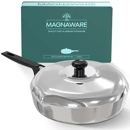 MAGNAWARE MAGNAWARE QUALITY CAST ALUMINUM COOKWARE CAST ALUMINUM DEEP FRY PAN | 10 INCH