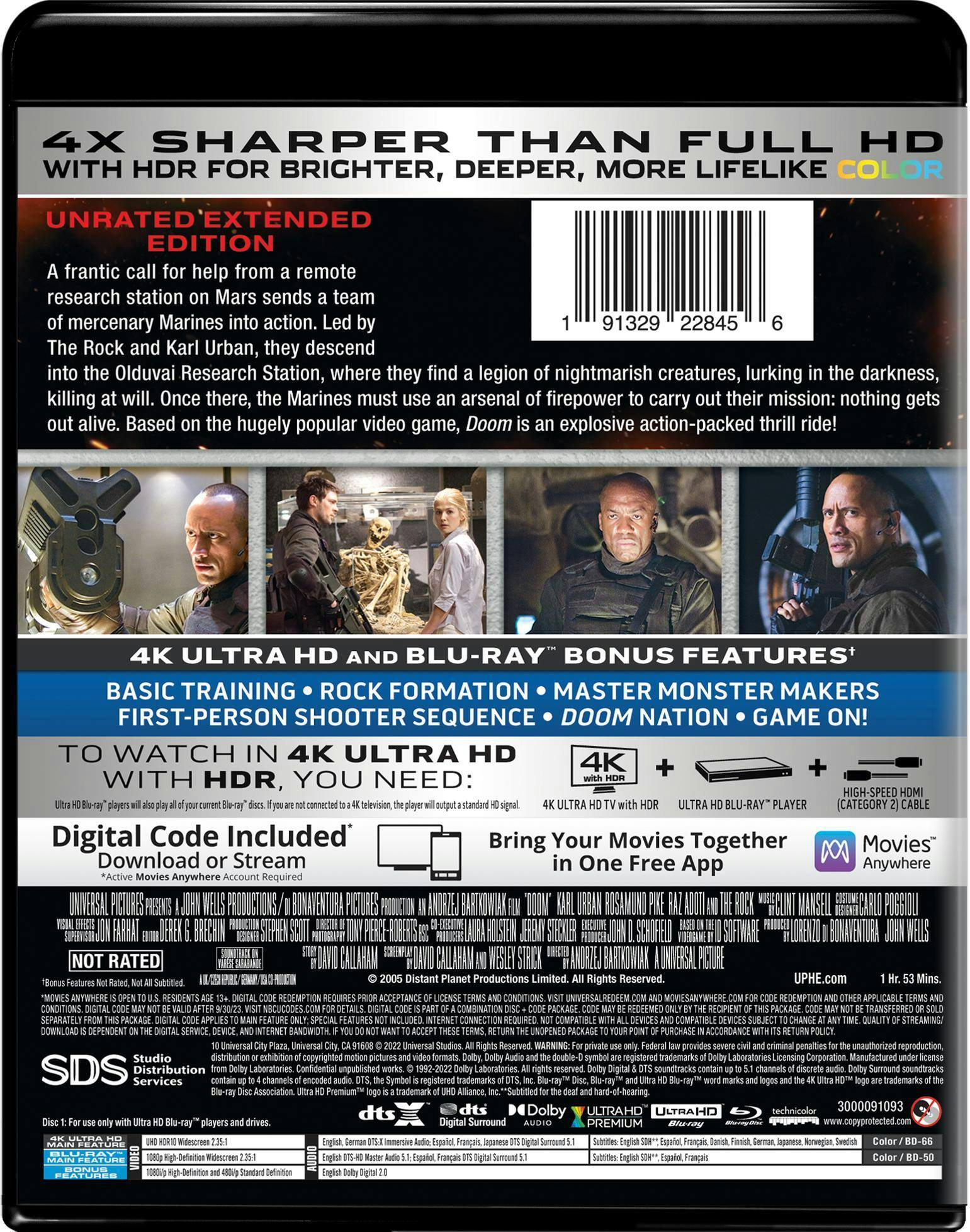 Back. Doom   - 4K Blu-Ray.