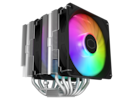 Front. Cooler Master - Cooler Master Hyper 620S Dual Tower, ARGB Sync, 120mm Fan, 6 Heat Pipes, AMD/Intel Compatible (RR-D6NA-17PA-R1) - ARGB.