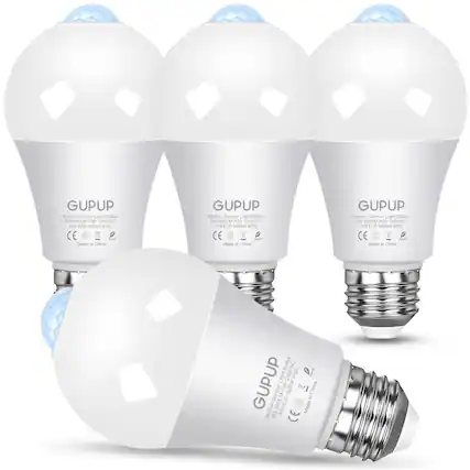 GUPUP Motion Sensor Light Bulbs 9W 800LM 100-240VAC A19 E26 5000K IP20 CE Made in China