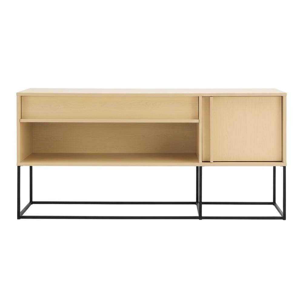 Alt View 3. Starlight Canyon Home - Orange TV Stand with LED Lights and Engineered Wood Construction - Green.