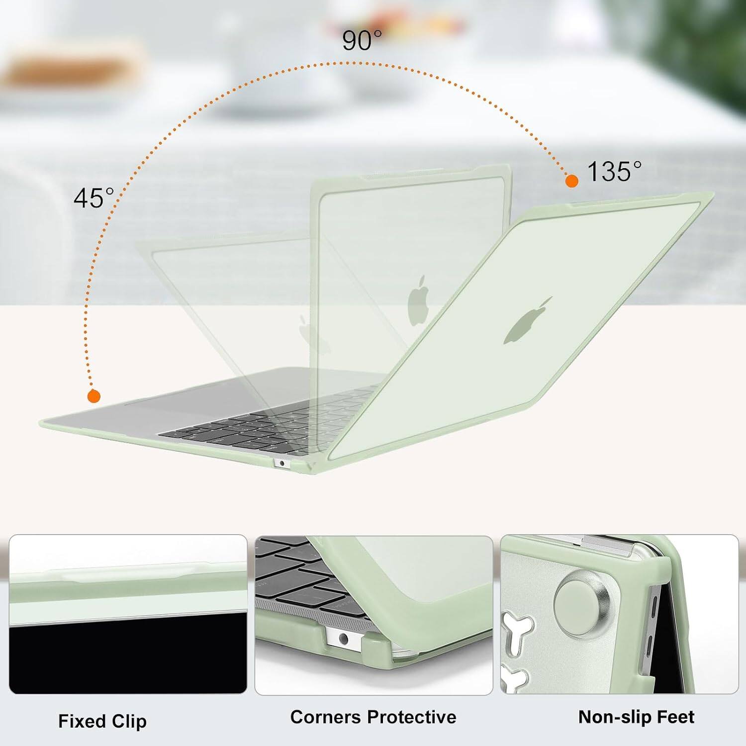 90°
45°
135°

Fixed Clip
Corners Protective
Non-slip Feet