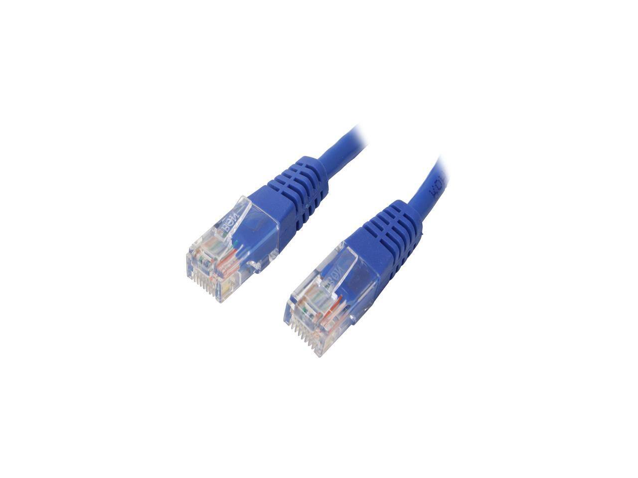 Front. StarTech.com - StarTech.com M45PATCH6BL 6 ft. Cat 5E Blue Network Cable.