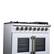 Alt View 7. Forno Appliances - 36 in. Wide 6 Burner Capriasca 5.36 Cu. Ft. Dual Fuel Freestanding Range with French Door Design - White.