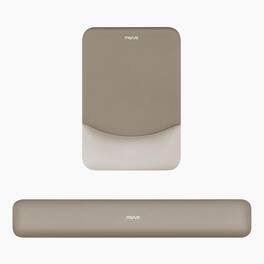 mosiso - Wrist Rest Support for Mouse Pad, Ergonomic Mousepad Non-Slip Base, Design Desk Accessories Mat for Home Game Office - Bronze Brown