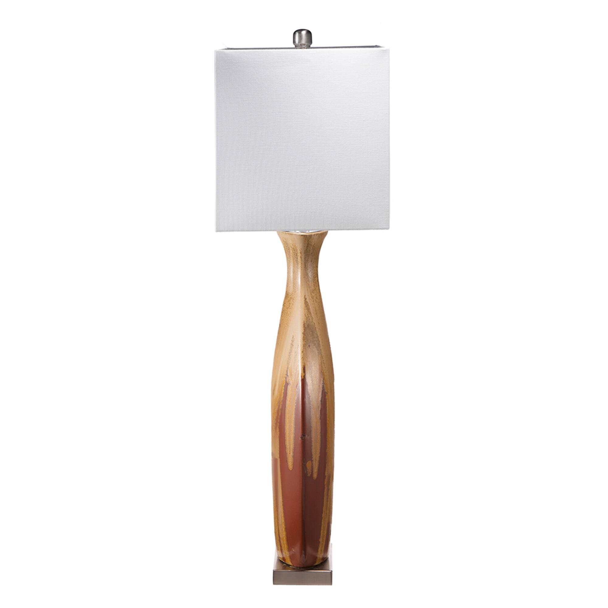 Alt View 2. HOMLUX - 36.00 in. Yellow Ceramic Table Lamp Integrated LED Desk Lamps for Living Room.
