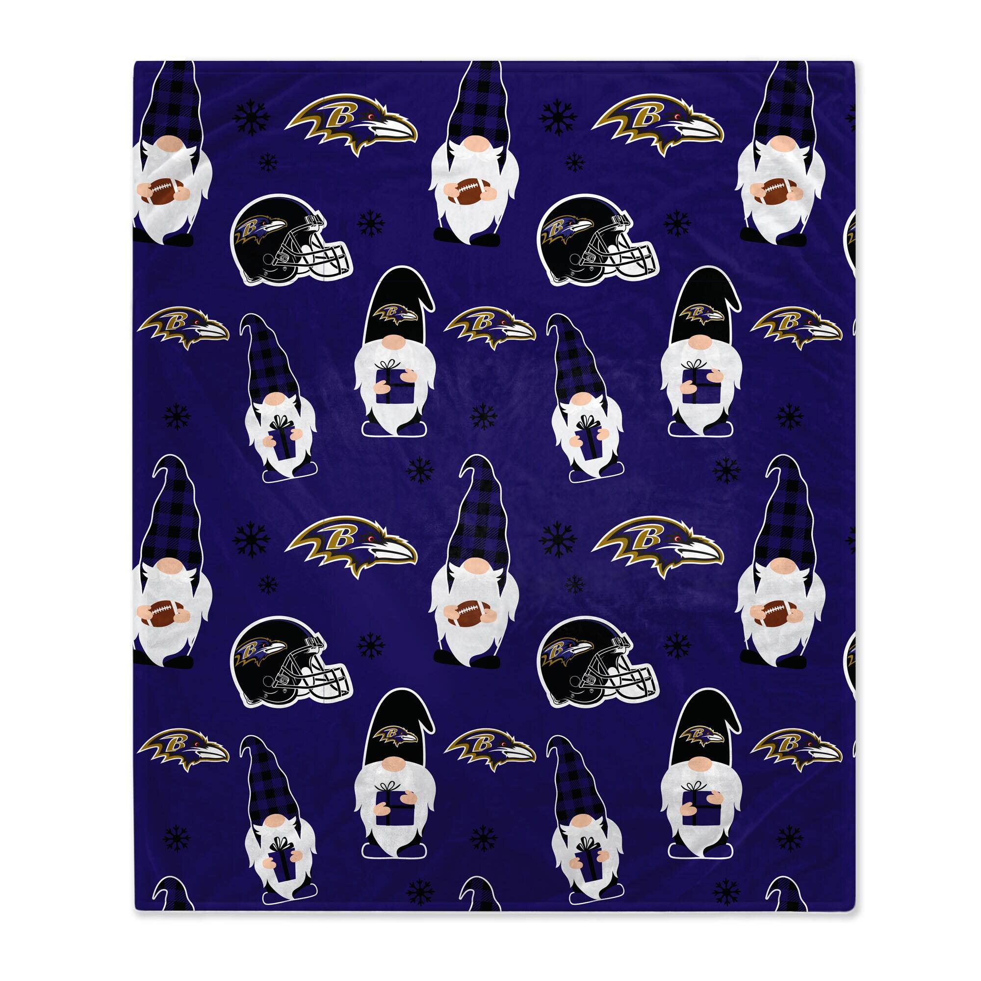 Pegasus - Baltimore Ravens 60" x 70" Gnome Helmet Blanket - Multicolor