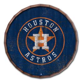 Fan Creations - Houston Astros 24" Cracked Color Barrel Top Sign - Multicolor
