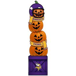 Fan Creations - Minnesota Vikings 31" Stacked Pumpkin Leaner - Multicolor