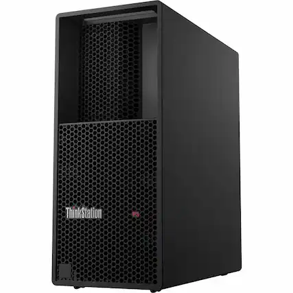 Front. Lenovo - Lenovo ThinkStation P3 30GS0033US Workstation - Core i9 13th Gen i9-13900 - vPro Technology - 32 GB - 1 TB SSD - Tower - Unknown.