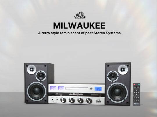 VICTOR MILWAUKEE  
A retro style reminiscent of past Stereo Systems.  
875 8 VKCTOR