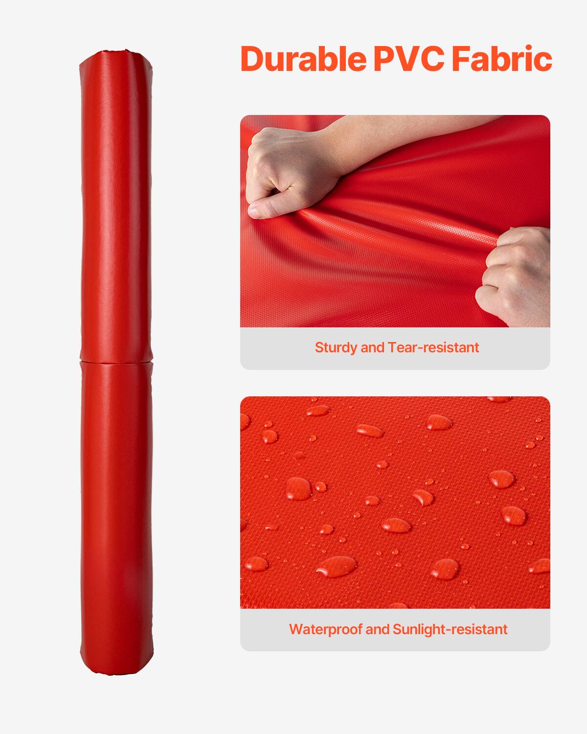 Durable PVC Fabric

Sturdy and Tear-resistant

Waterproof and Sunlight-resistant