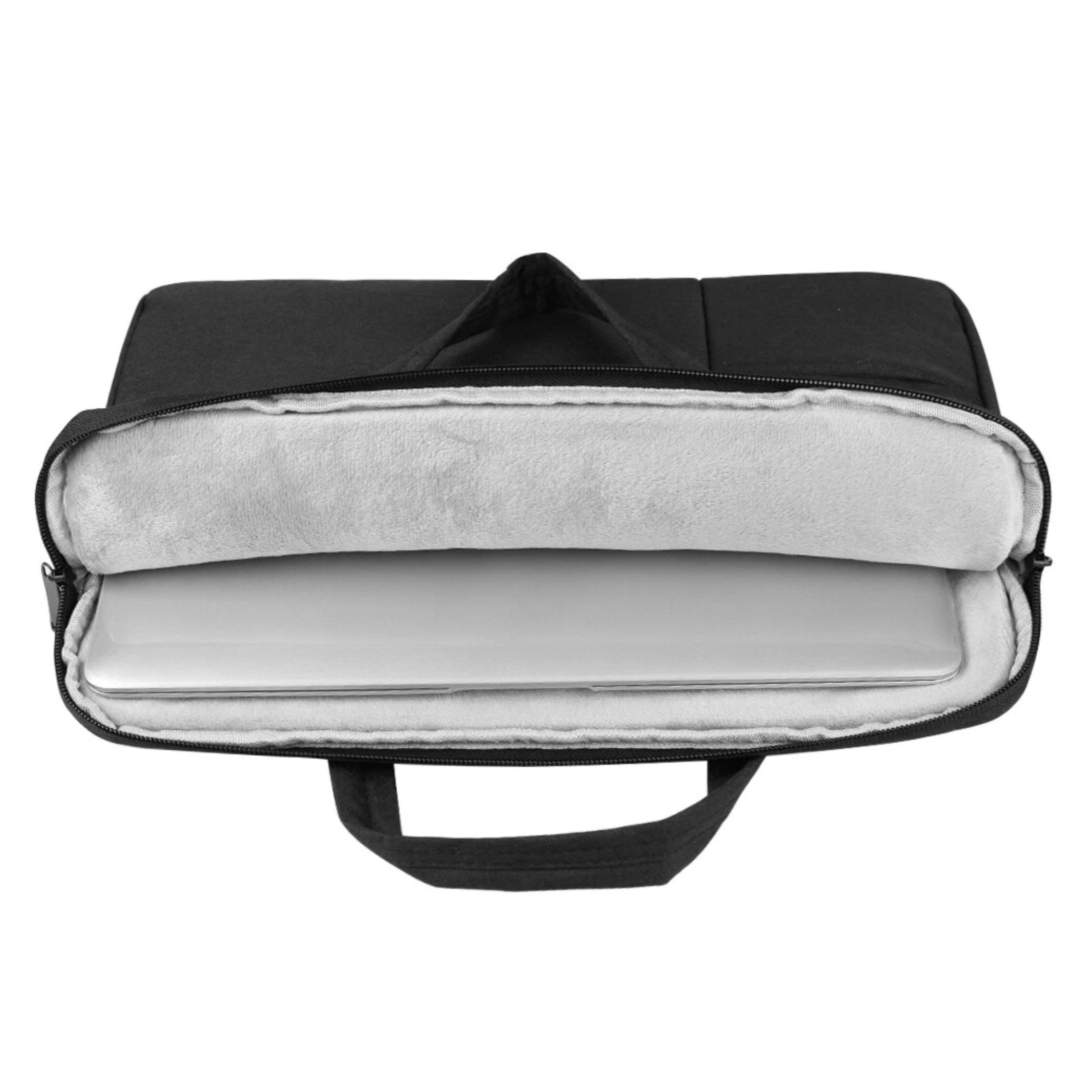 Back. Kitcheniva - Padded Sleeve Case Carry Bag For 14" Laptop Black - Black.