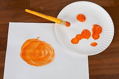 Alt View 4. Crayola - Washable Paints, 1 Gallon - Orange.