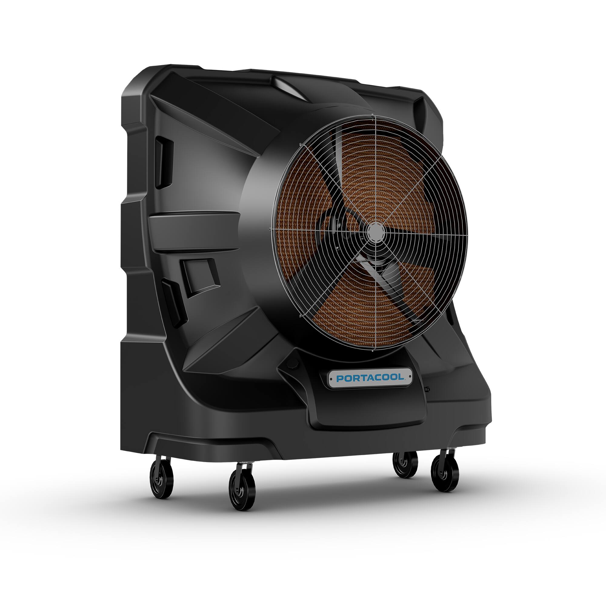 Left. Portacool - Apex 6500 Wi-Fi Enabled Portable Evaporative Cooler - Black, Textured.