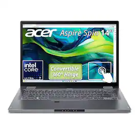 Acer - Aspire Spin 14" 2-in-1 Laptop Intel Core Ultra 7 155U 16GB RAM 1TB SSD Windows 11 Home - ASP14-52MTN-75J3 - Steel Gray