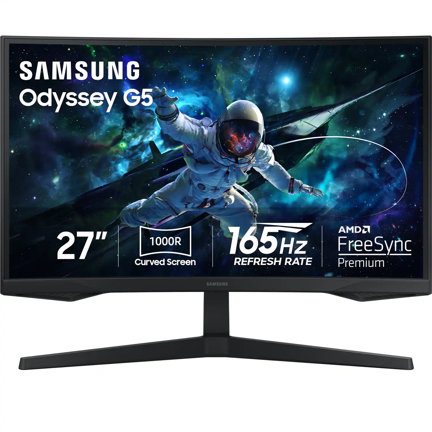 SAMSUNG Odyssey G5 27" 1000R Curved Screen 165Hz REFRESH RATE FreeSync Premium