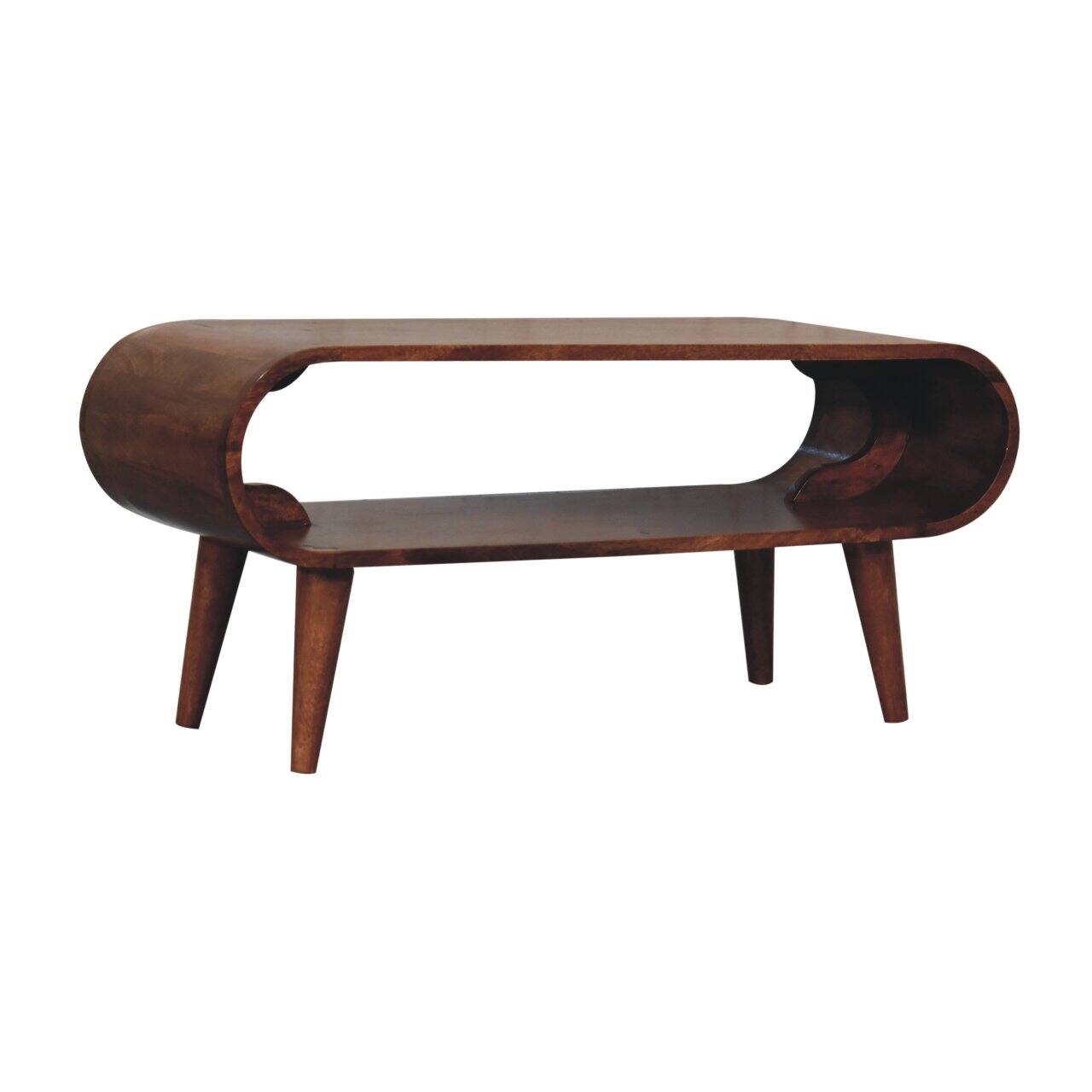 Back. Artisan Furniture - Artisan Furniture Solid Wood Amaya Nordic Style Honey Caramel Coffee Table, Light Brown - Brown.