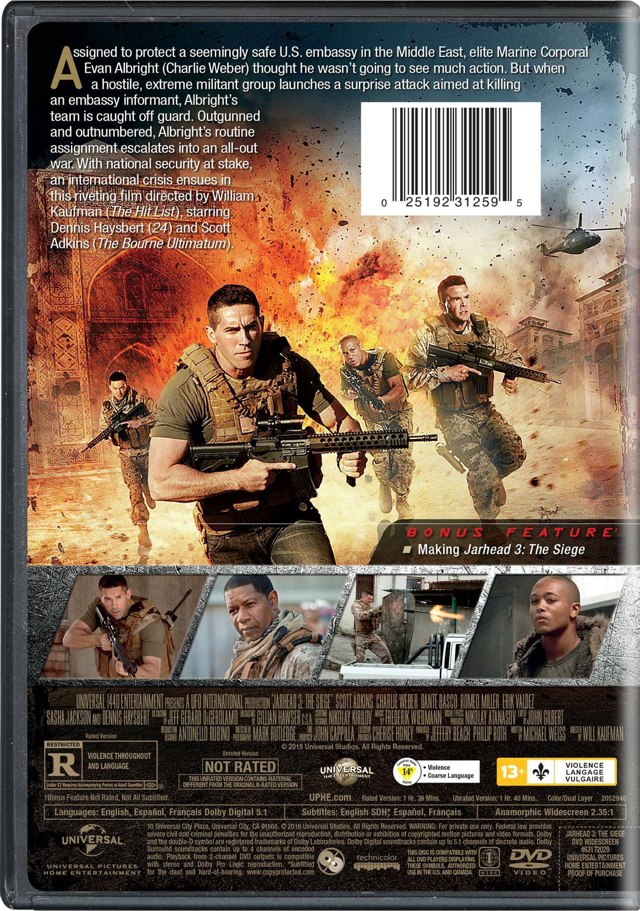 Angle. Jarhead 3 - The Siege [DVD].