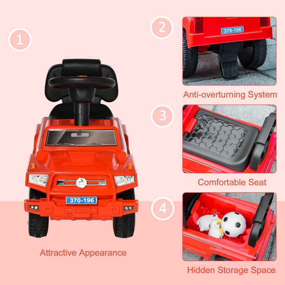 1. Attractive Appearance  
2. Anti-overturning System  
3. Comfortable Seat  
4. Hidden Storage Space
