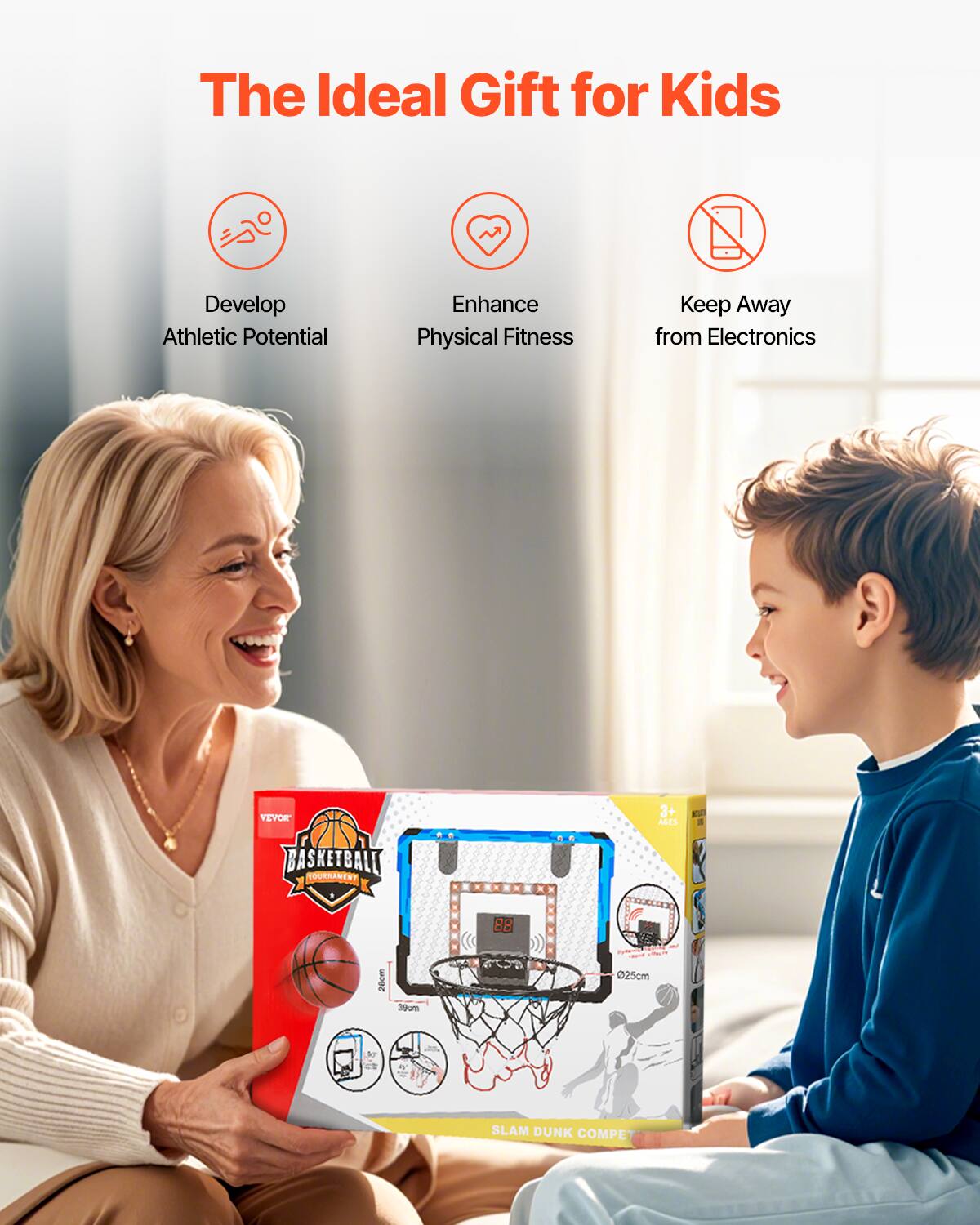 The Ideal Gift for Kids

- Develop Athletic Potential
- Enhance Physical Fitness
- Keep Away from Electronics

YEVO NF 3+ ALES - BASKETBALL TOURNAMENT

20cm x 39cm

SLAM DUNK COMPETITION