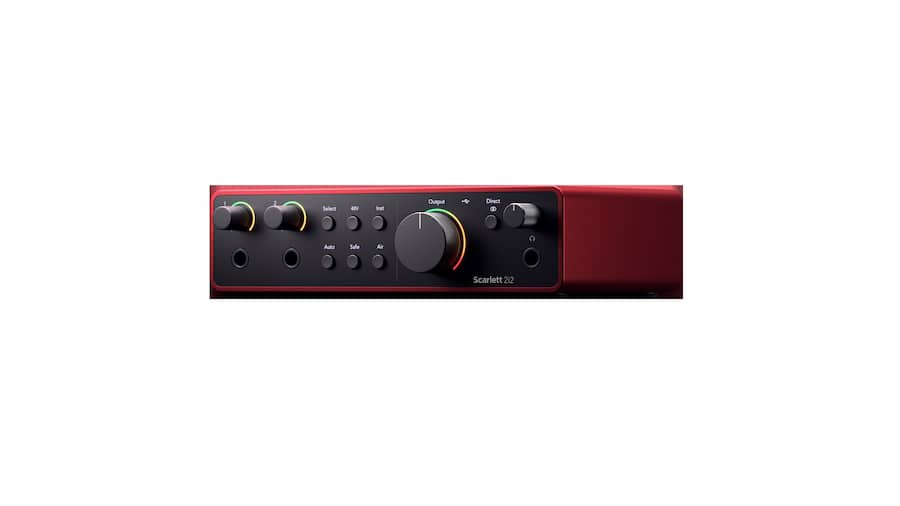 Focusrite Scarlett 2i2 4th Generation Audio Interface Red AMS Focusrite Scarlett 2i2 4th Generation Audio Interface Red AMS