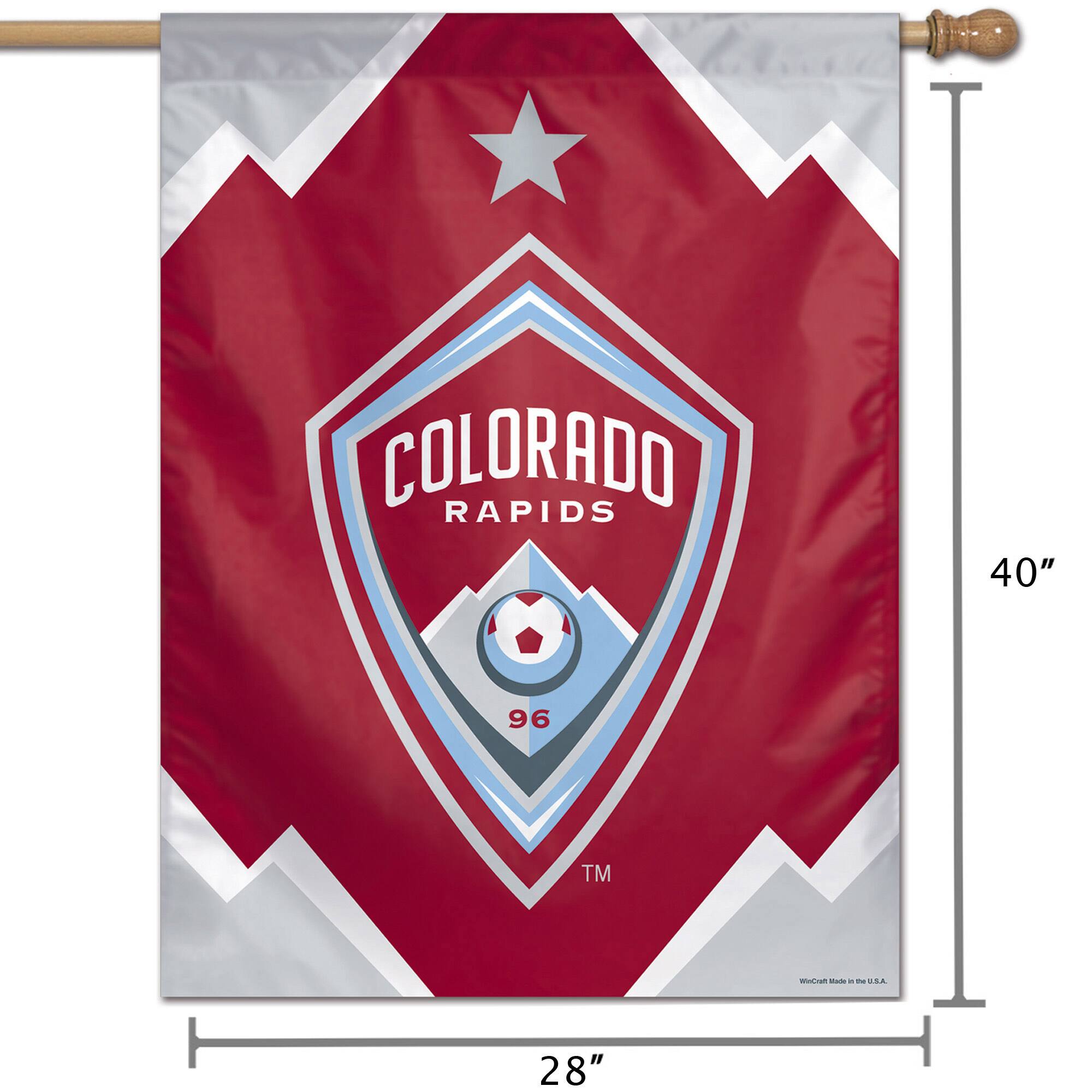 COLORADO RAPIDS  
96™  

40"  
28"  

Wincraft Made in the U.S.A.
